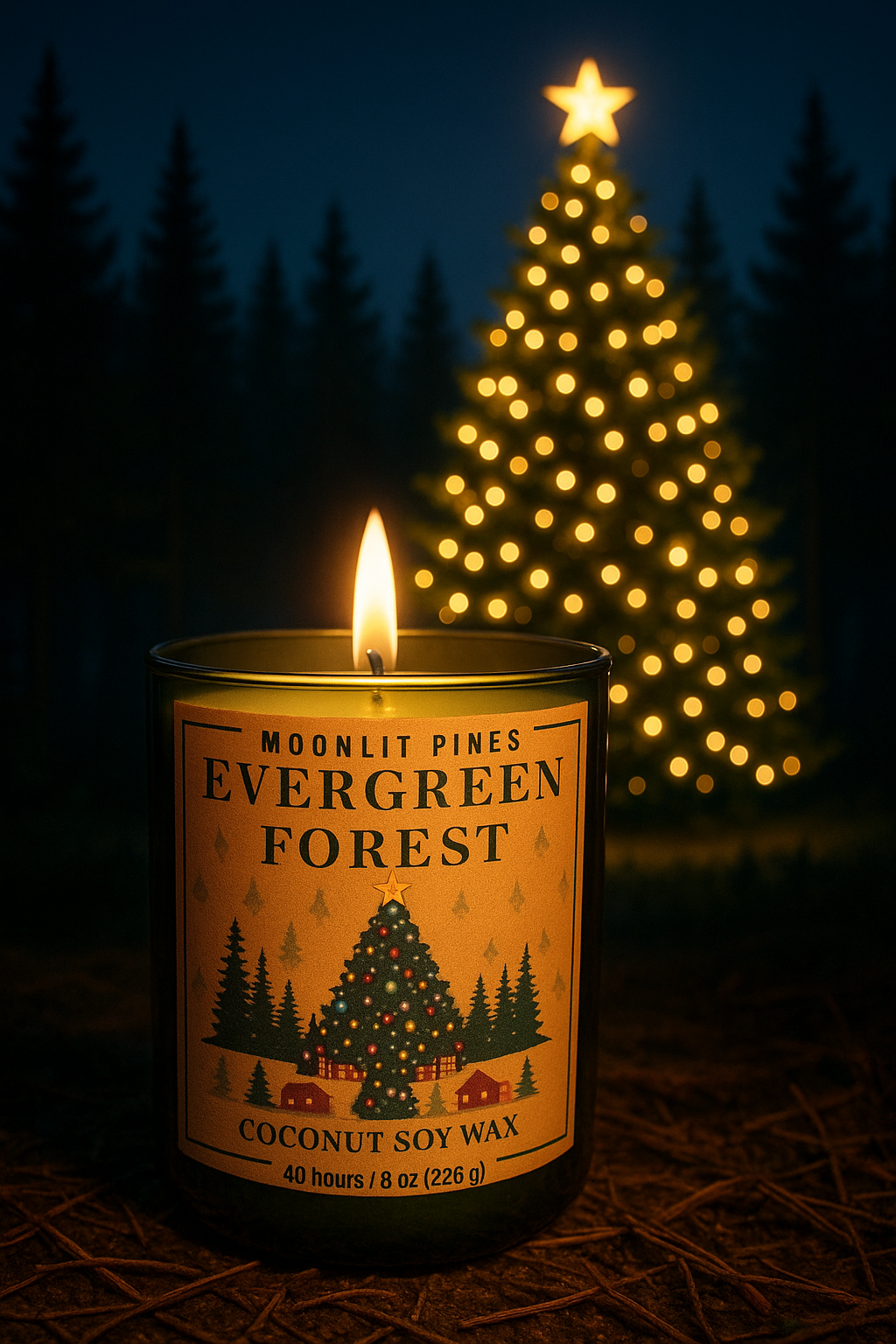 Evergreen Forest – Moonlit Pines Candle Company